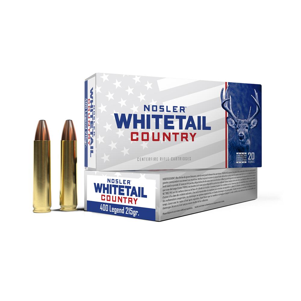Nosler Bullets Inc. Nosler Whitetail Country Rifle Ammunition 400 Legend 215gr JSP 20/ct