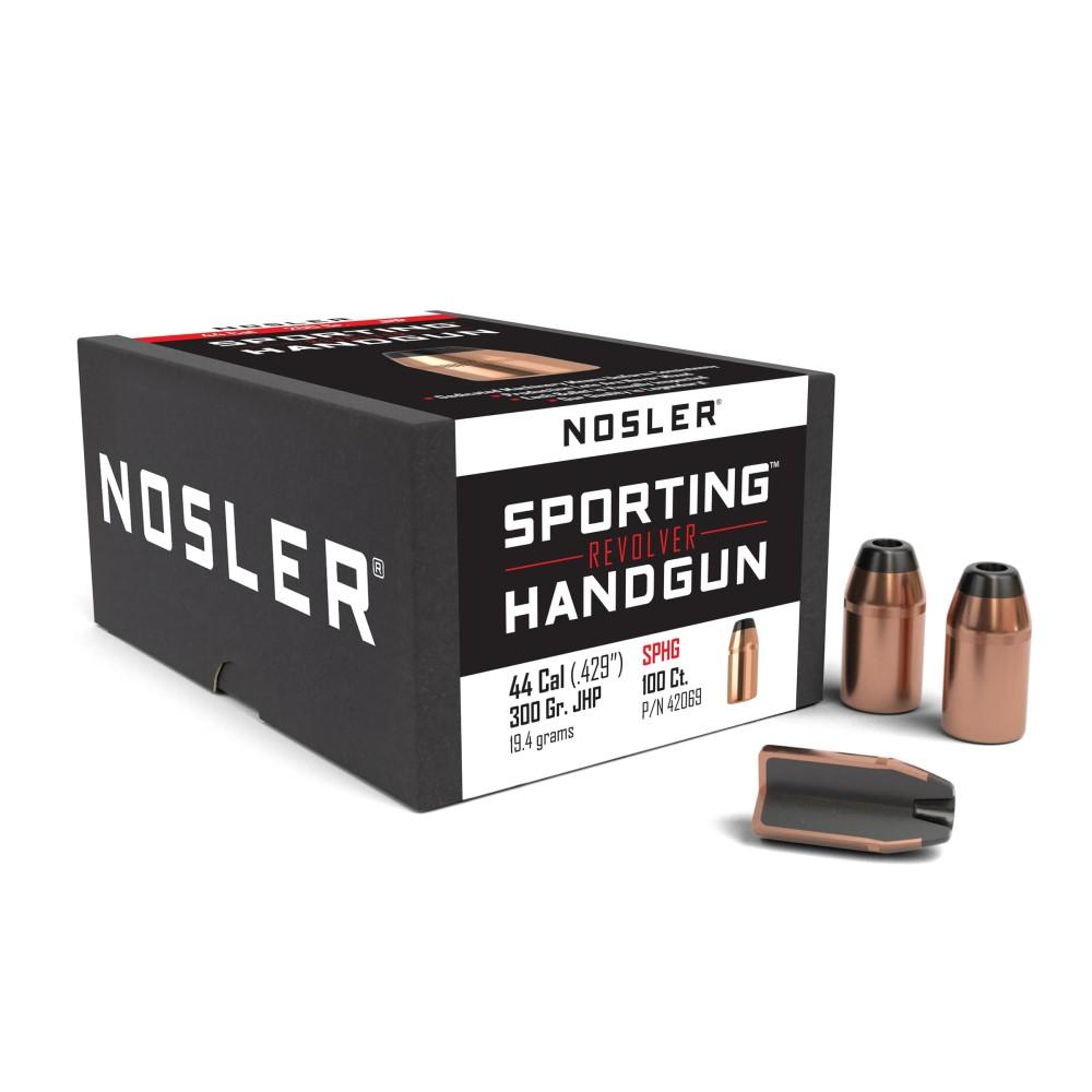 Nosler Bullets Inc. Nosler Sporting Handgun Revolver Bullets .44 cal .429" 300 gr JHP 100/ct