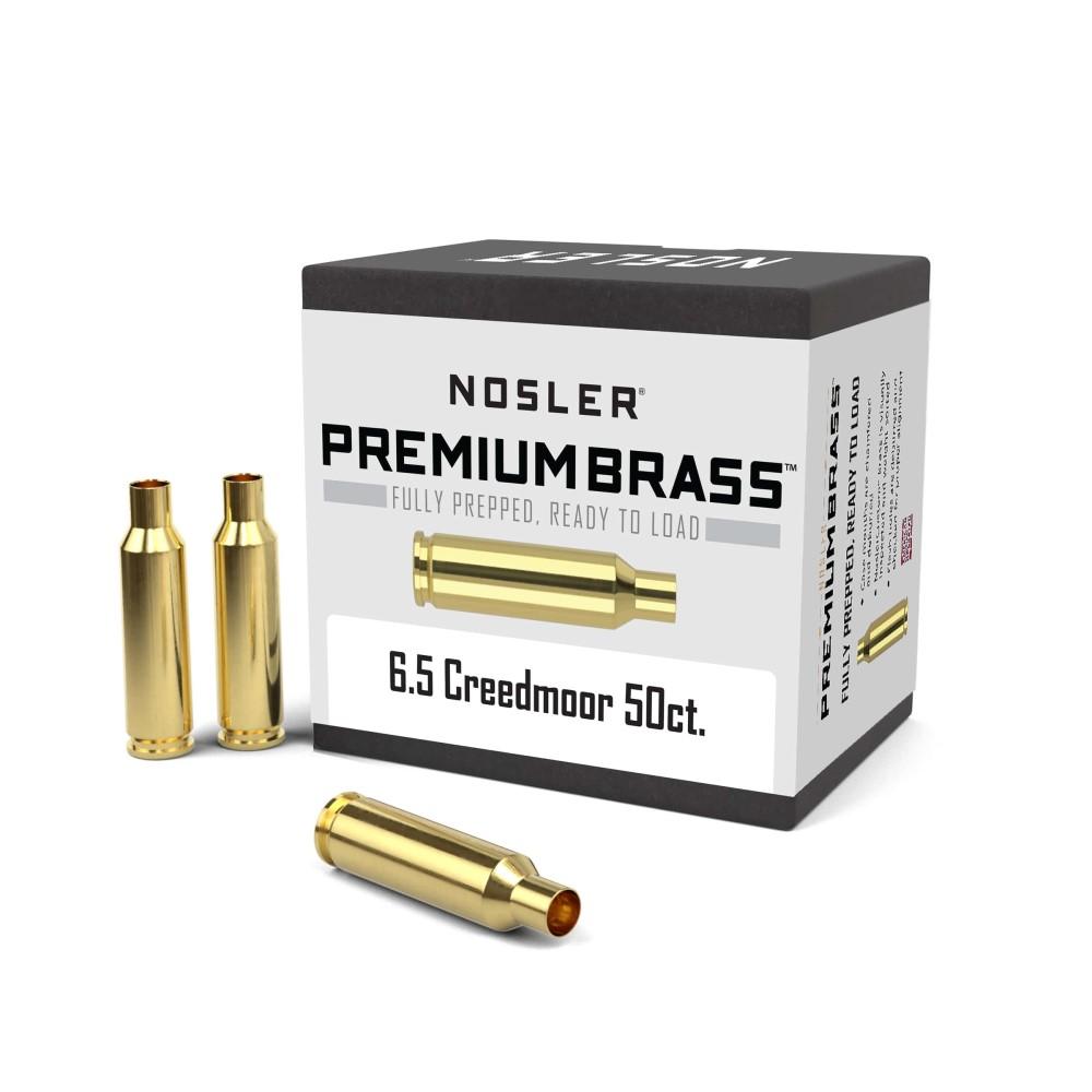 Nosler Bullets Inc. Nosler Unprimed Brass Rifle Cartridge Cases 6.5mm Creedmoor 50/ct