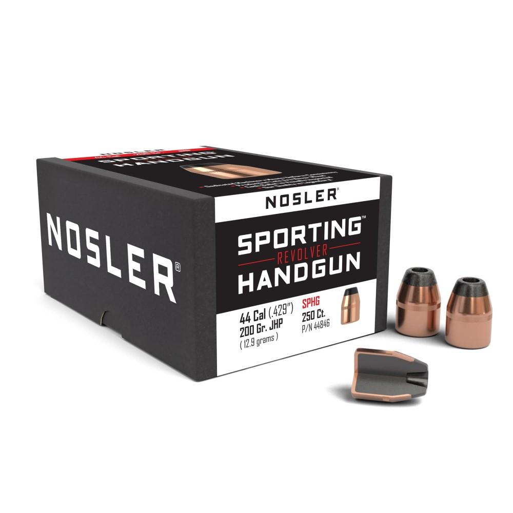 Nosler Bullets Inc. Nosler Sporting Handgun Revolver Bullets .44 cal .429" 200 gr JHP 250/ct