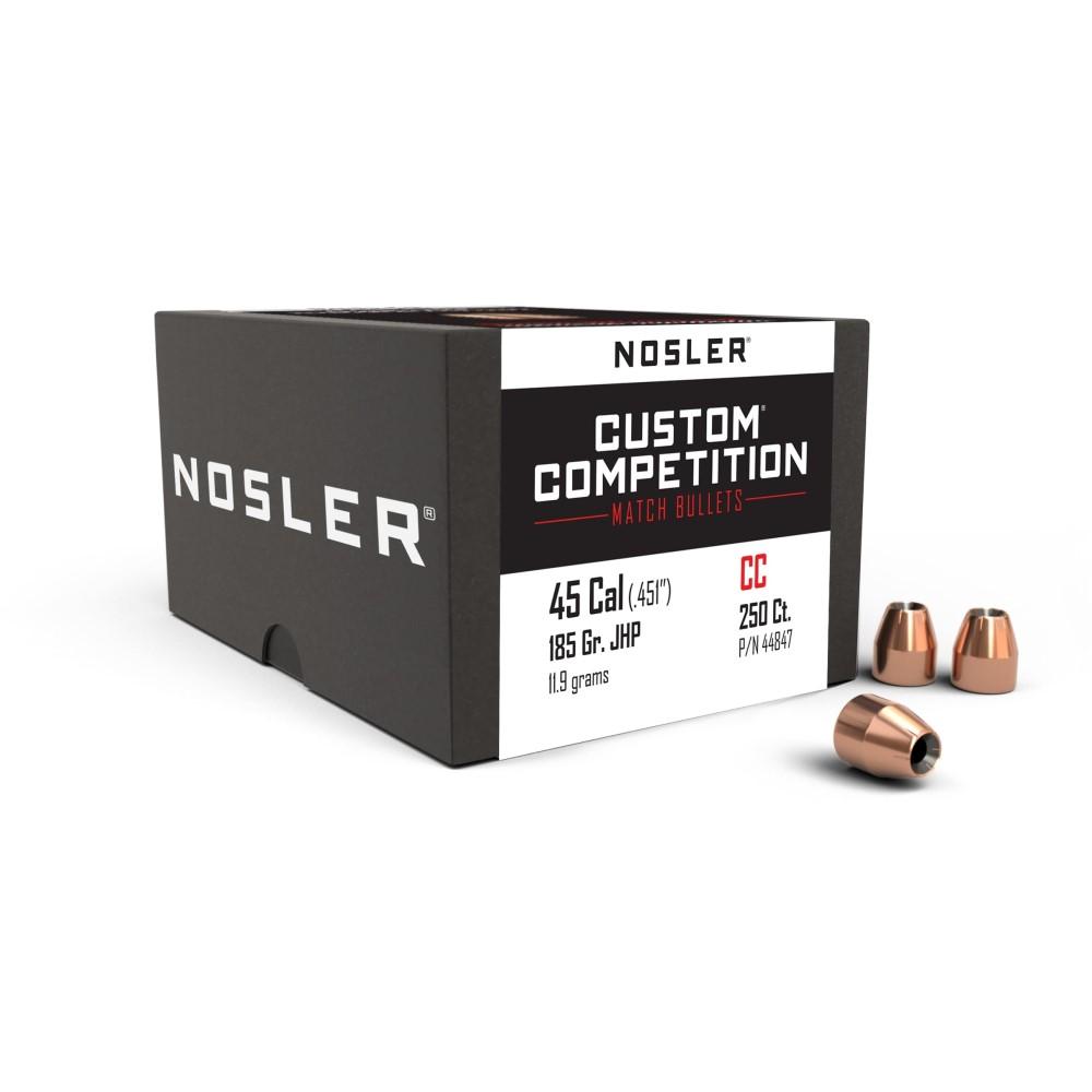 Nosler Bullets Inc. Nosler Custom Competition Bullets .45 cal .451" 185 gr JHP 250/ct