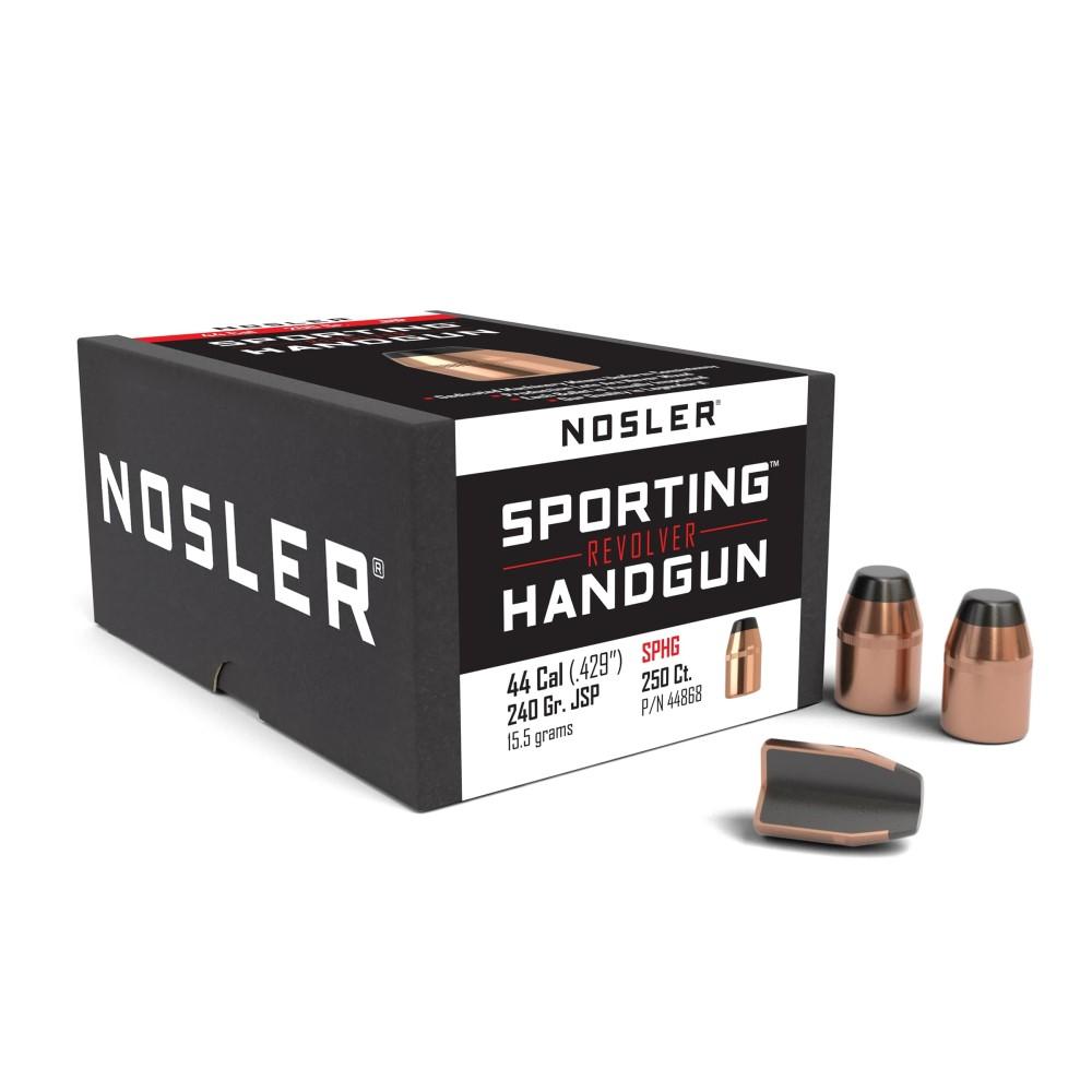 Nosler Bullets Inc. Nosler Sporting Handgun Revolver Bullets .44 cal .429" 240 gr JSP 250/ct