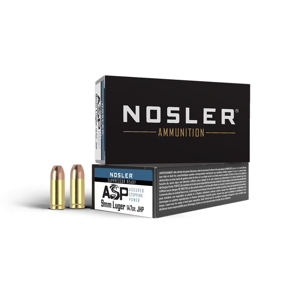 Nosler Bullets Inc. Nosler Asp 9mm 147GR Jhp 50/500 Hollow Point