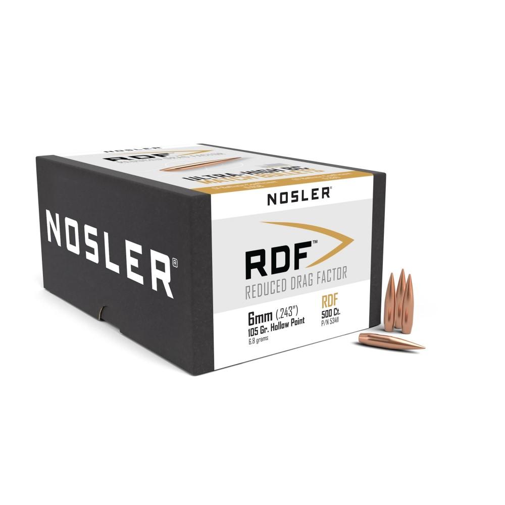 Nosler Bullets Inc. Nosler RDF Match Rifle Bullets 6mm .243" 105 gr HPBT 500/ct