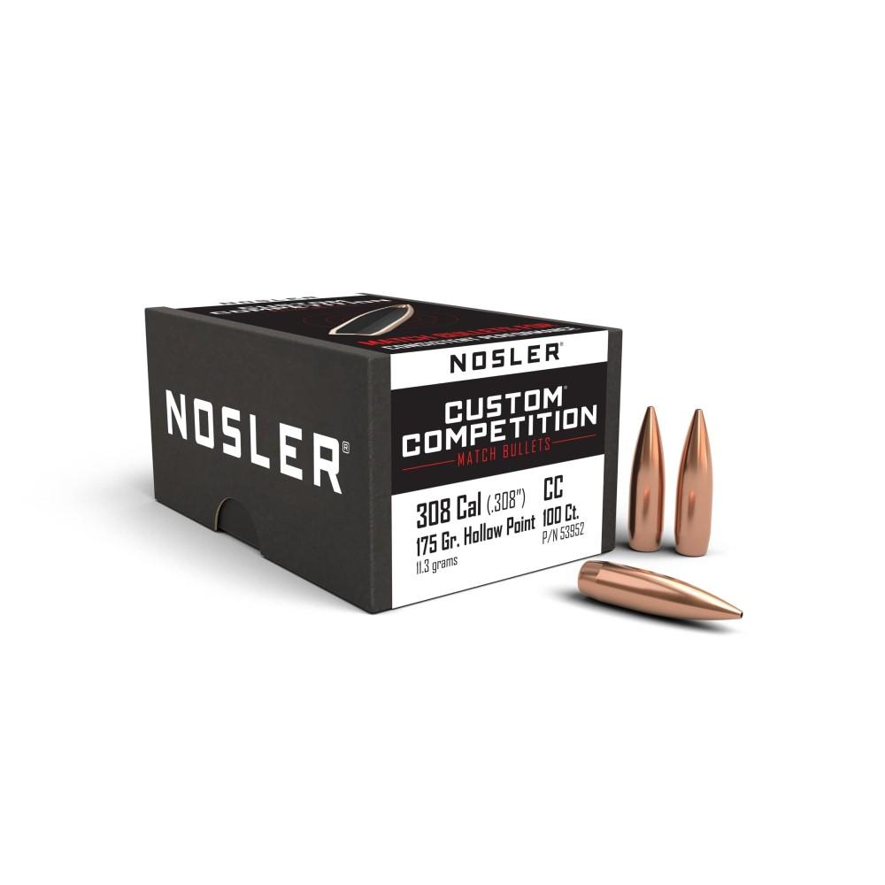 Nosler Bullets Inc. Nosler Custom Competition Rifle Bullets .30 cal .308" 175 gr HPBT 100/ct