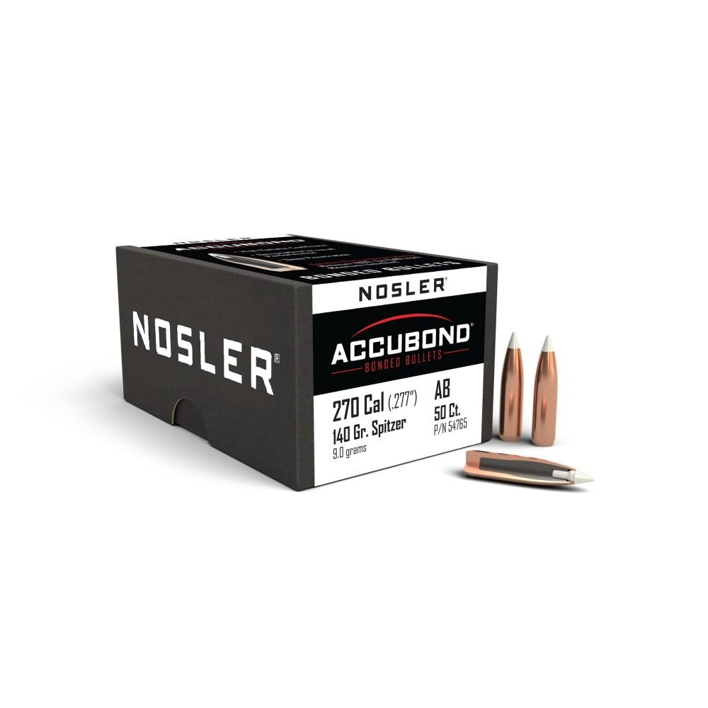 Nosler Bullets Inc. Nosler AccuBond Rifle Bullets .270 cal .277" 140 gr SBT-ACB 50/ct