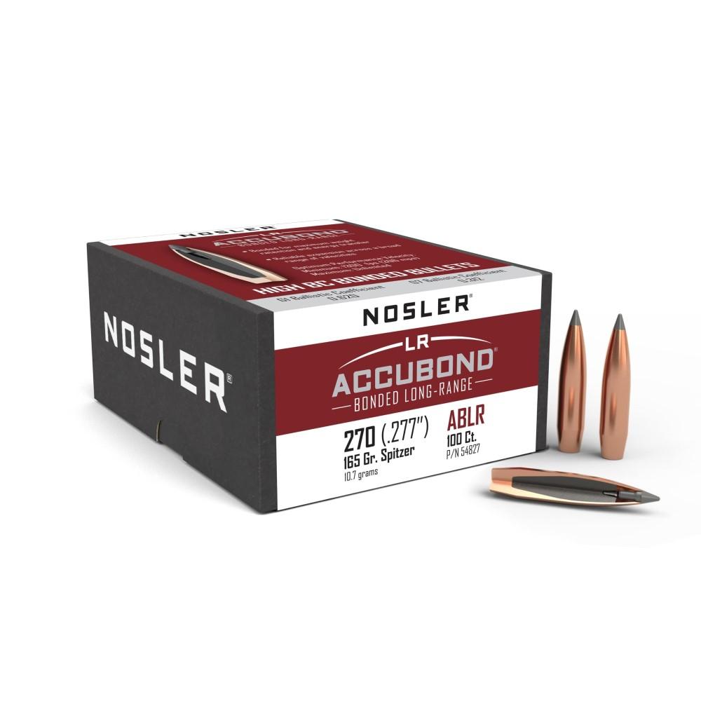 Nosler Bullets Inc. Nosler AccuBond Long Range Rifle Bullets .270 cal .0277" 165 gr ABLR 100/ct