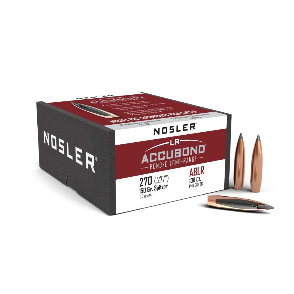 Nosler Bullets Inc. Nosler AccuBond Long Range Rifle Bullets .270 cal .277" 150 gr SPT-ACB 100/ct