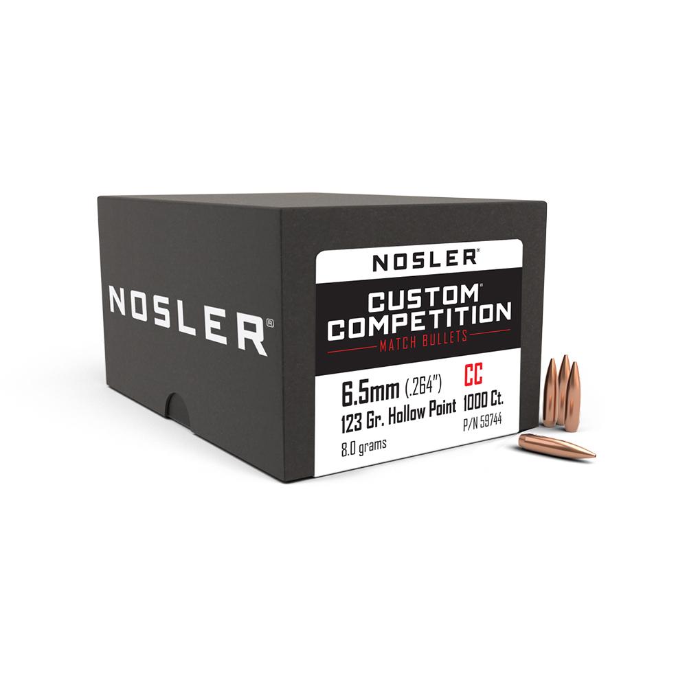 Nosler Bullets Inc. Nosler Custom Competition Rifle Bullets 6.5mm .264 123 gr HPBT 1000/ct
