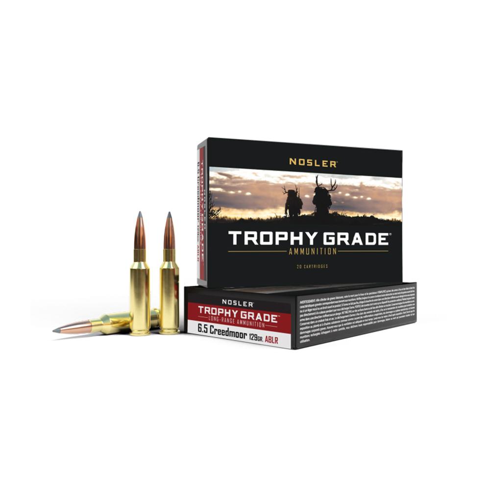 Nosler Bullets Inc. Nosler Trophy Grade Accubond Long Range Rifle Ammunition 6.5 Creedmoor 129gr ABLR SP 2850
