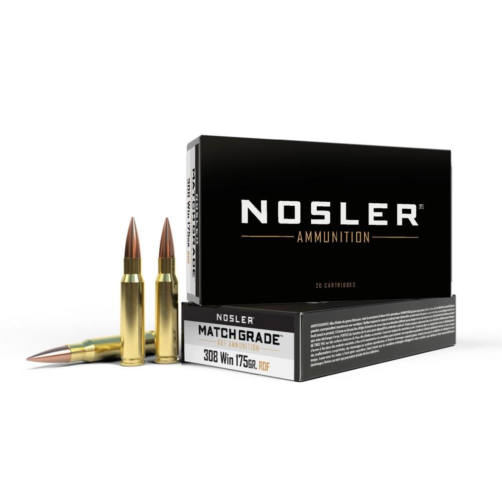 Nosler Bullets Inc. Nosler RDF Match Grade Rifle Ammunition .308 Win 175 gr HPBT 20/ct