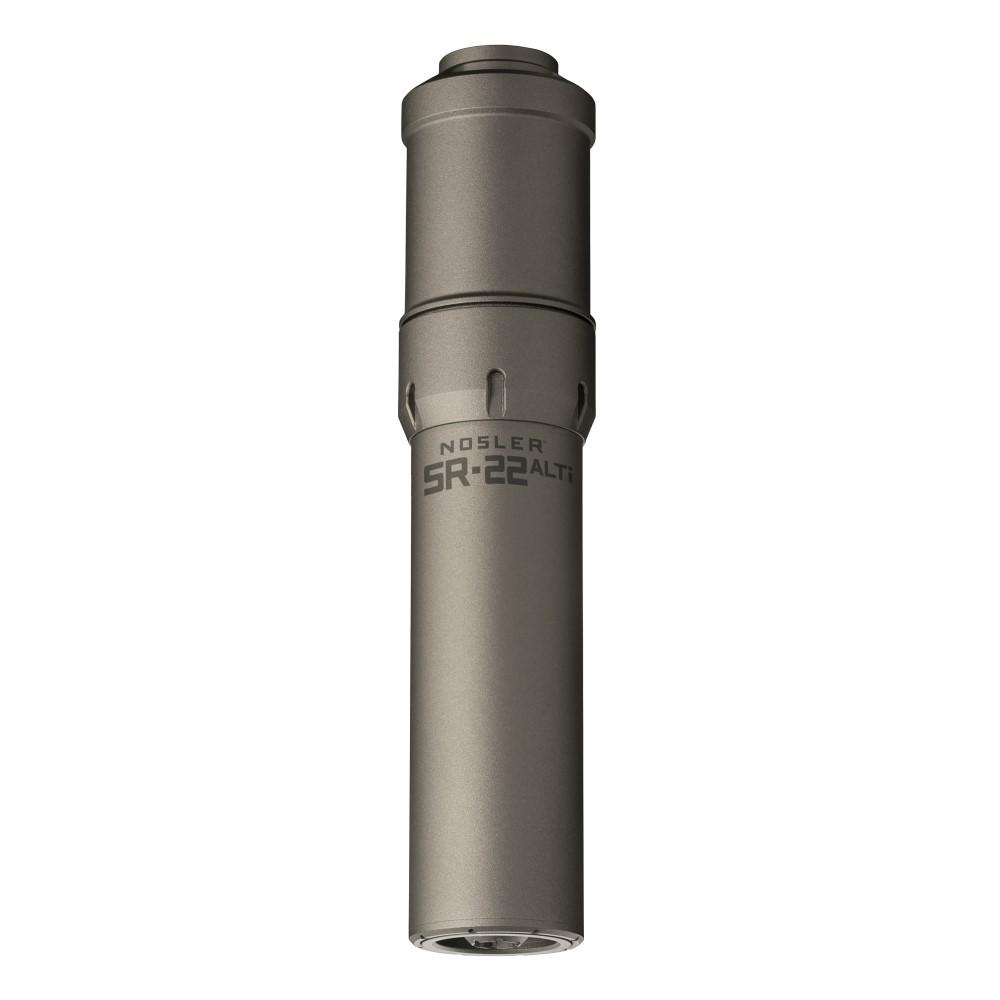 Nosler Bullets Inc. Nosler Suppressor SR-22 ALTi 1/2x28 .22 LR 7.53" Grey