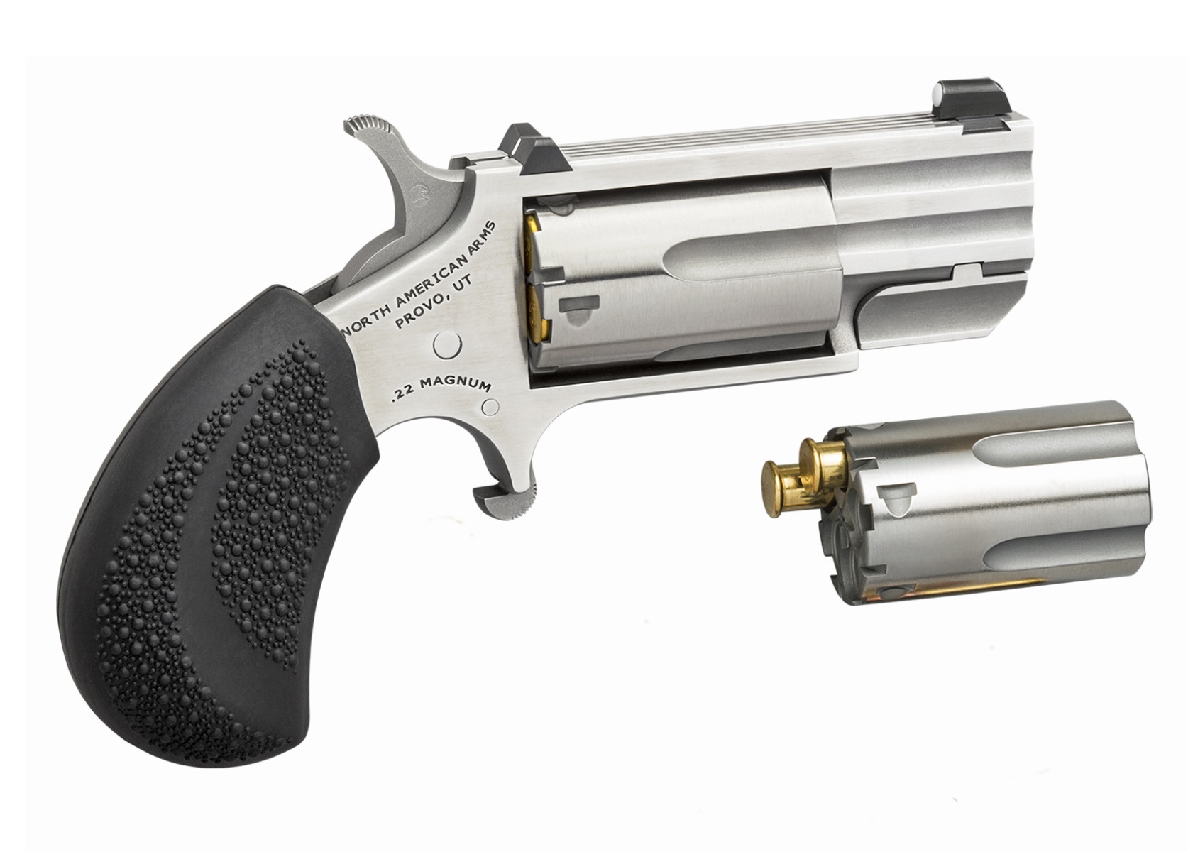 North American Arms North Naa-Pug-Dc|white Dot Sights Revolver