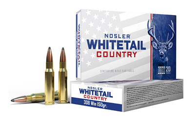 Nosler Whitetail Country Rifle Ammunition .308 Win 150gr SP 20/ct