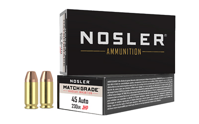 Nosler Asp 45ACP 230GR Jhp 50/500 Hollow Point
