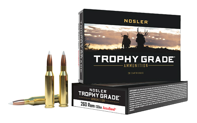 Nosler Tga 260 Rem 130GR Ab 20/200 AccuBond