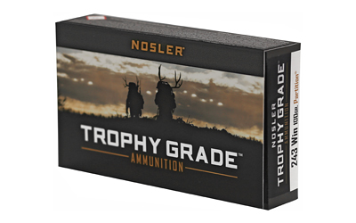 Nosler Trophy Grade Rifle Ammunition .243 Win 100g PSP 2950 fps 20/ct Nosler Trophy Grade Rifle Ammunition .243 Win 100g PSP 2950 fps 20/ct