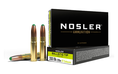 Nosler 300BLK 220GR Bt Rn 20/400 Ballistic Tip