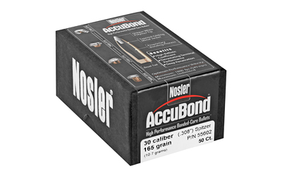 Nosler AccuBond Rifle Bullets .30 cal .308 165 gr SBT-ACB 50/ct Nosler AccuBond Rifle Bullets .30 cal .308 165 gr SBT-ACB 50/ct