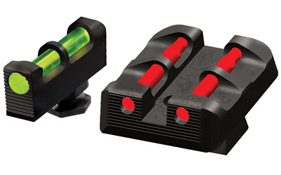 Hi-Viz Interchangeable Front and Rear Target Sight Set for Glock pistols.