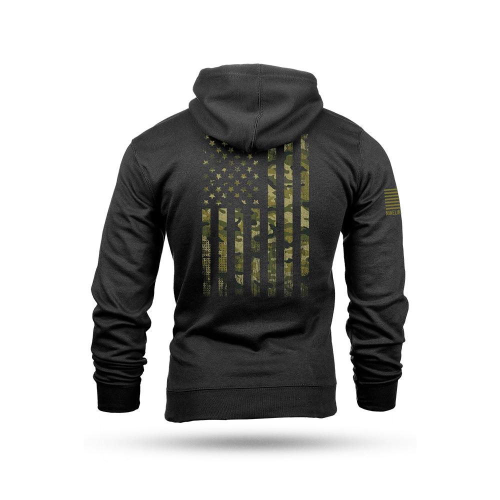 Nine Line Apparel Nine Line American Camo Hooded Sweatshirt Black L