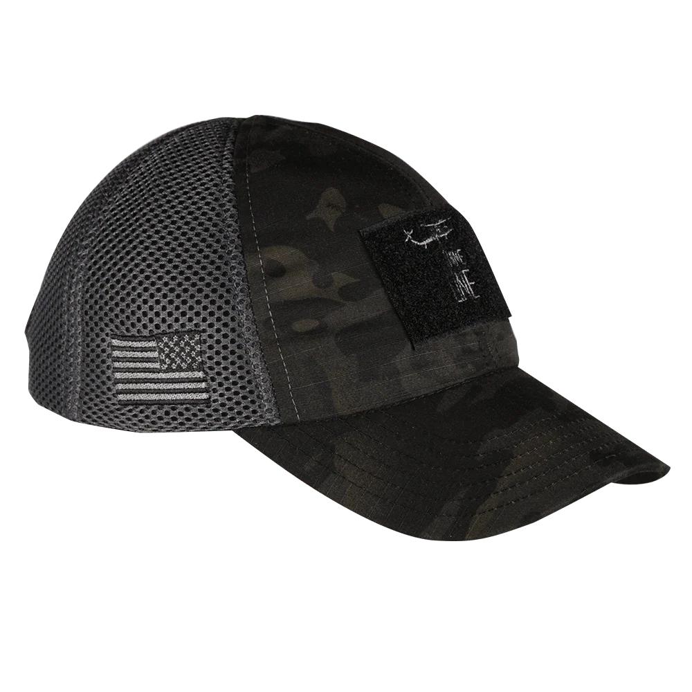 Nine Line Apparel Nine Line Dark American Made Mesh Back Hat with Dropline