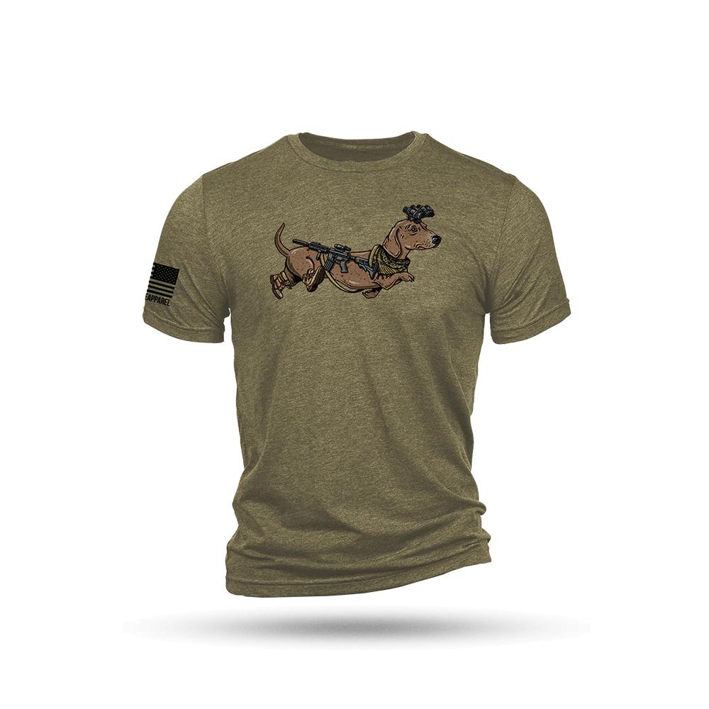 Nine Line Apparel Nine Line Tactical Wiener Short Sleeve Shirt Olive Triblend L