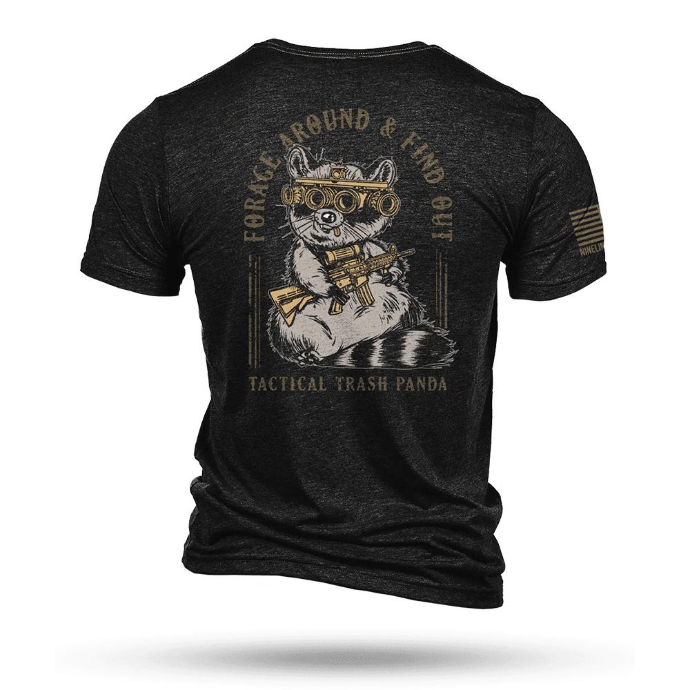 Nine Line Apparel Nine Line Tactical Trash Panda Black Triblend T-Shirt/ Medium