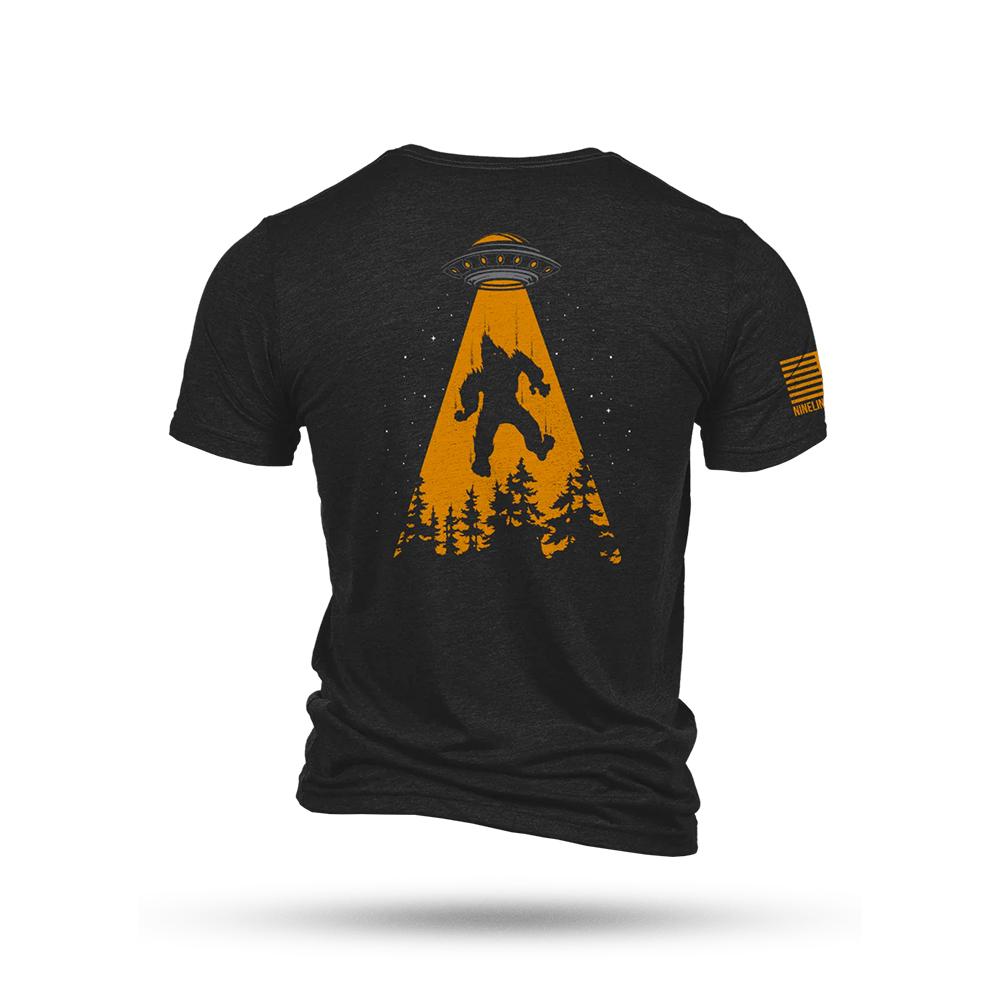 Nine Line Apparel Nine Line UFO Squatch Black Triblend T-Shirt/ XLarge