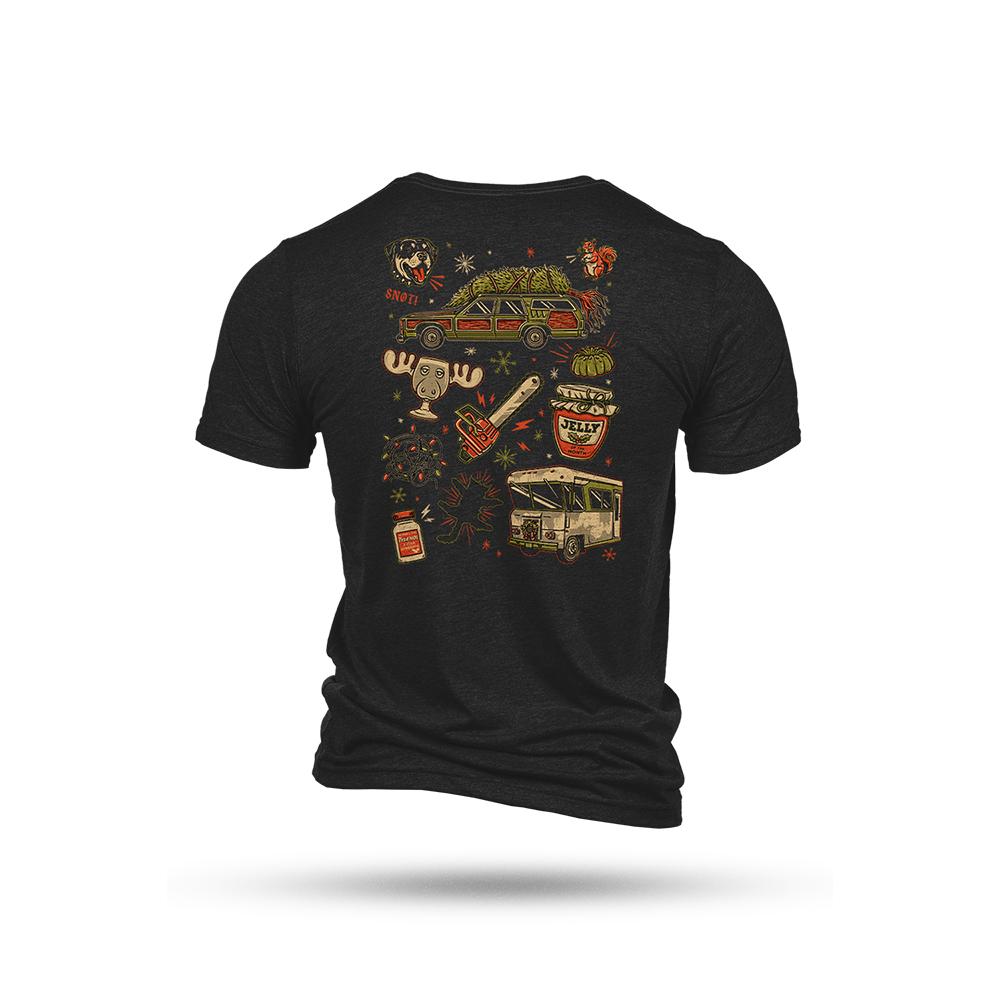 Nine Line Apparel Nine Line Lotta Sap X-Mas Vacay Short Sleeve Shirt Charcoal Black 2XL