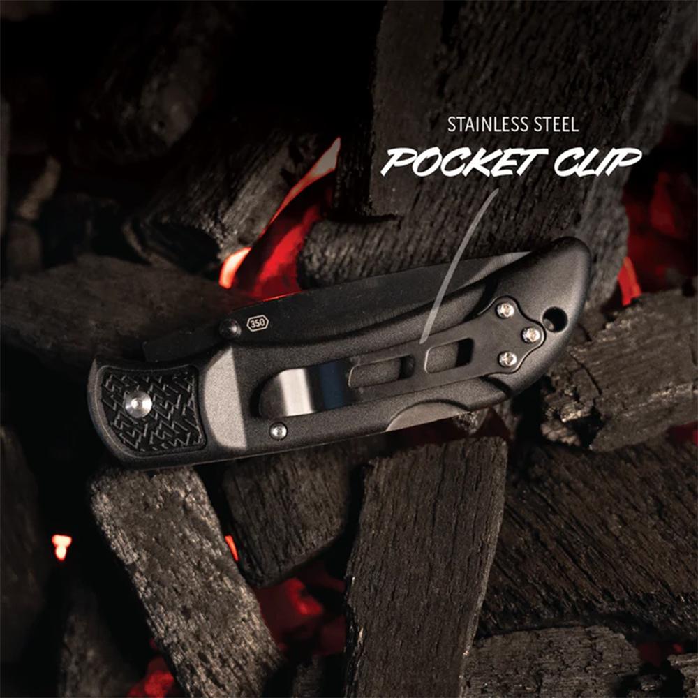 Outdoor 3.5' Razor Onyx Knife Black 3 Stainless Drop Point Blades Outdoor 3.5' Razor Onyx Knife Black 3 Stainless Drop Point Blades