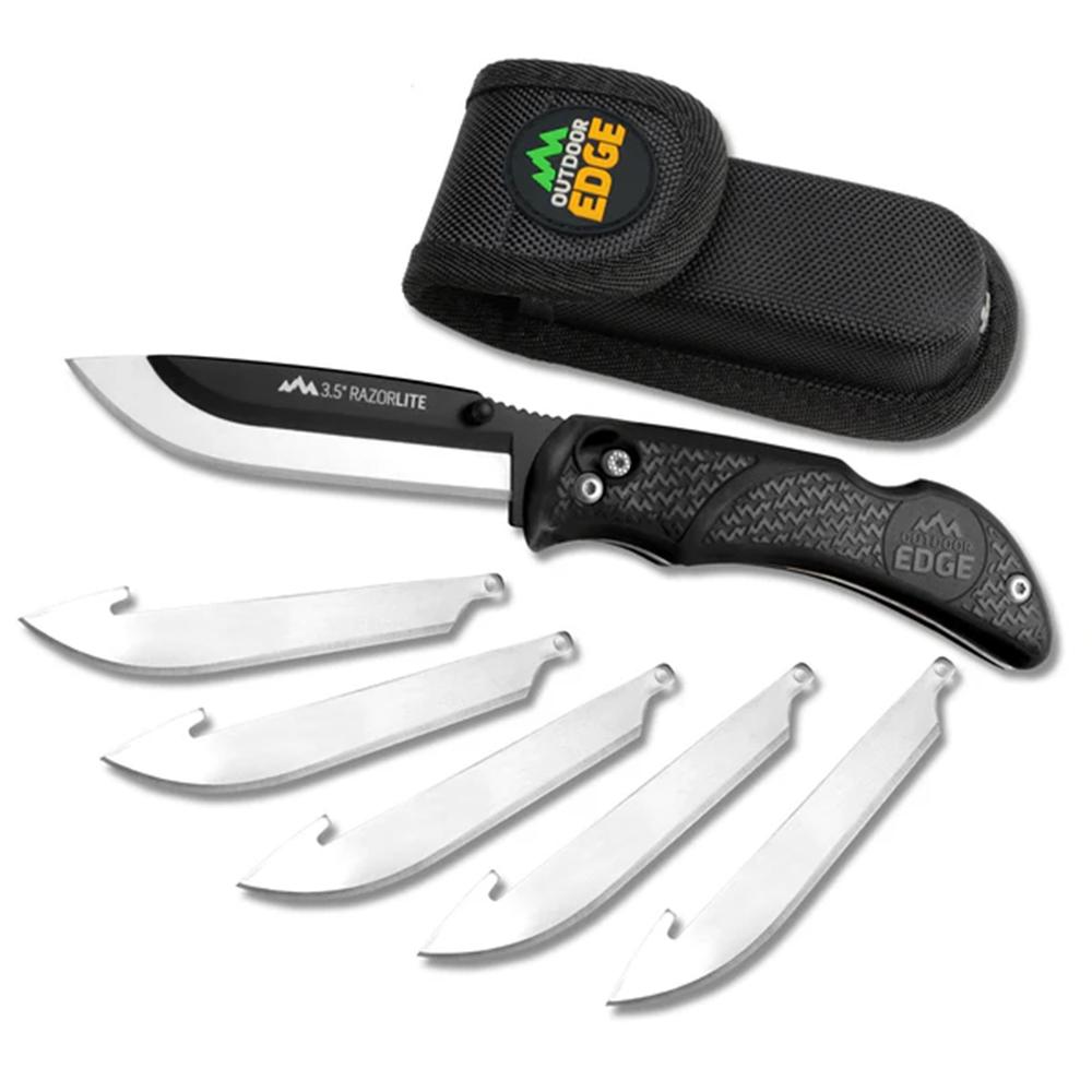 Outdoor Edge Outdoor OD Edge Razor Lite 3.5" 6 Blds Black
