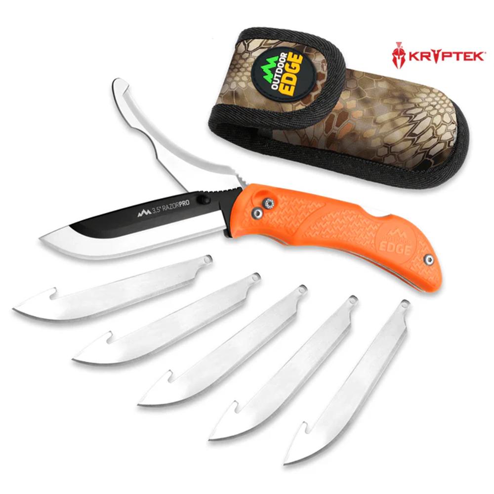 Outdoor Edge Outdoor OD Edge Razor-Pro G 3.5" 6 Blds Org