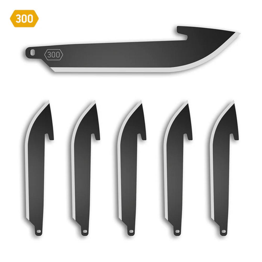 Outdoor Edge Outdoor 3.0' Drop-Point Blade Pack Black 6 Blades