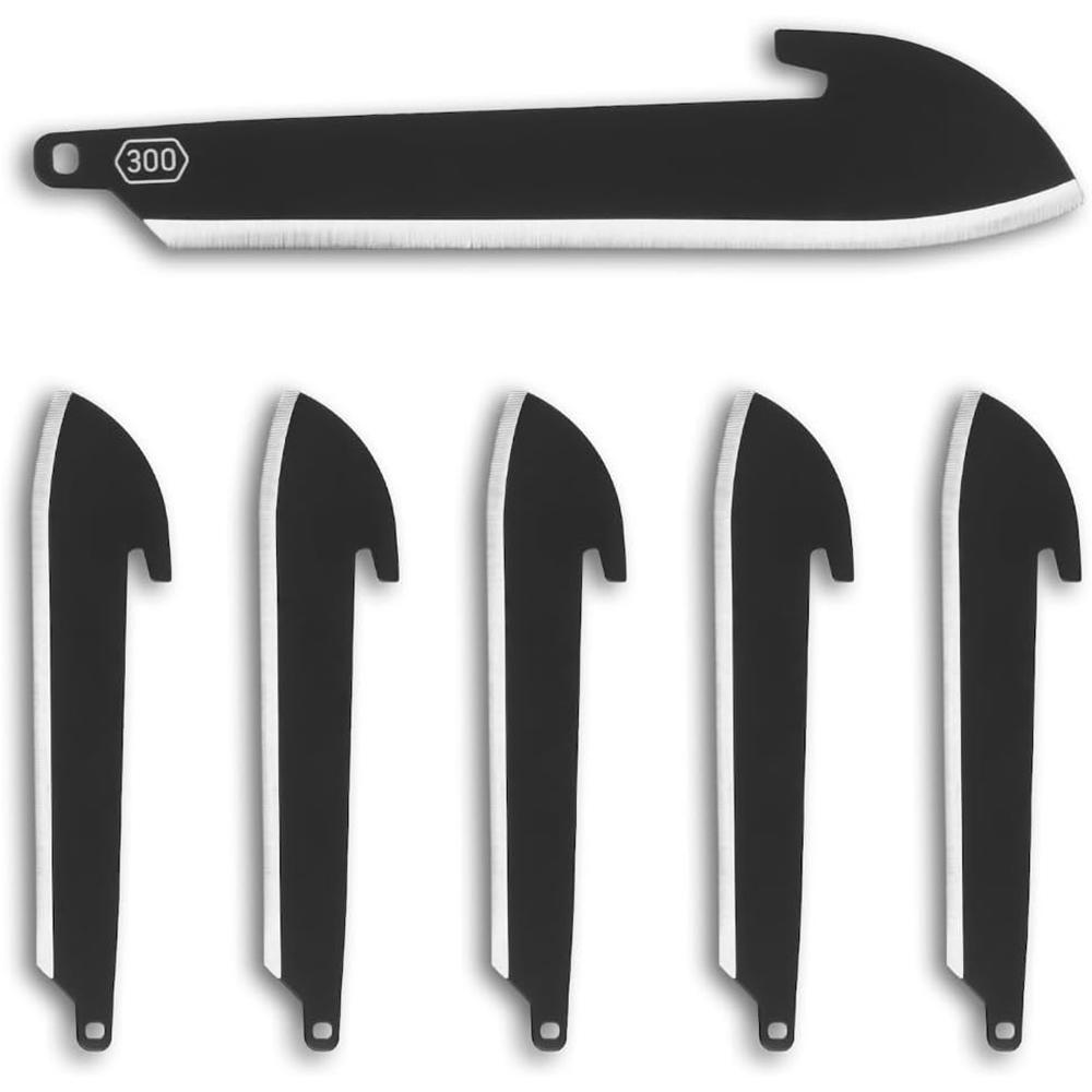 Outdoor Edge Outdoor 3.0' Sheepsfoot Blade Pack Black 6 Blades