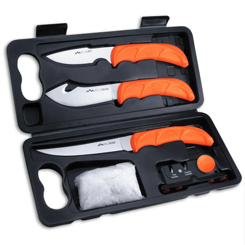 Outdoor Edge Outdoor Wildlite 6-Piece Hunting Knife Kit with Case