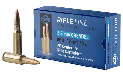 TRZ Trading Inc. PPU Rifle Ammunition 6.5 Grendel HPBT 120gr 2674 fps 20/ct