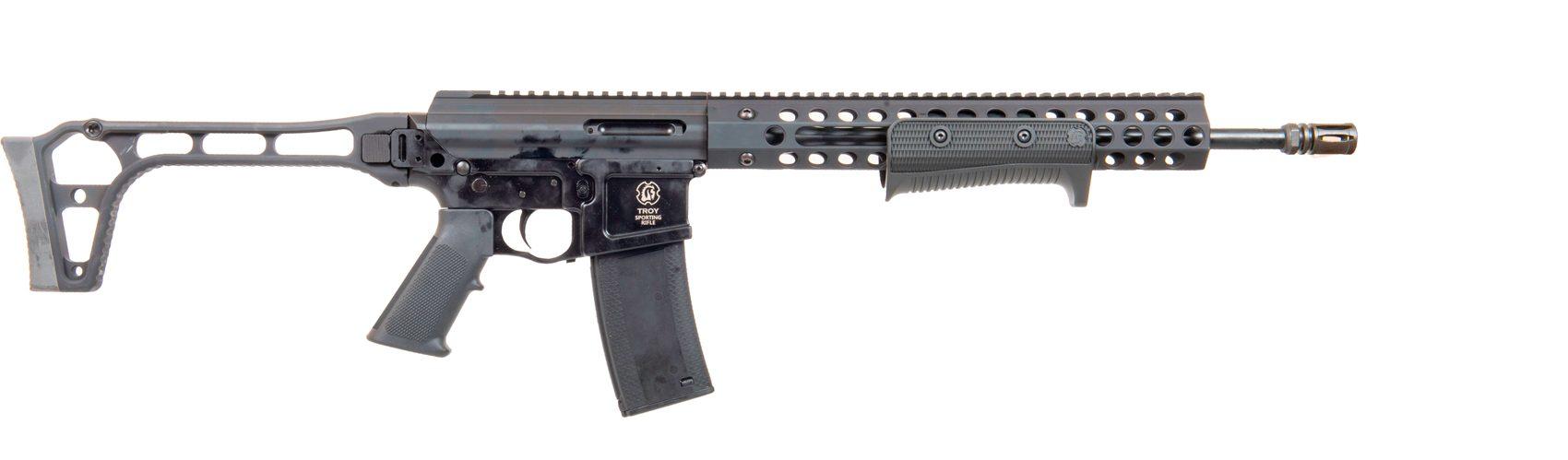 TROY Industries TROY Folding Pump Action Optic Ready Rifle .223 Rem 10rd Magazine 16" Barrel Sar Stock