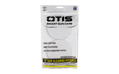 Otis Products Inc. Otis Patches 3" Small Caliber Cleaning Patches 100/ct