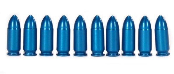 Pachmayr/Tacstar Division A-Zoom Aluminum Snap Caps 9mm Luger Blue 10/Pack