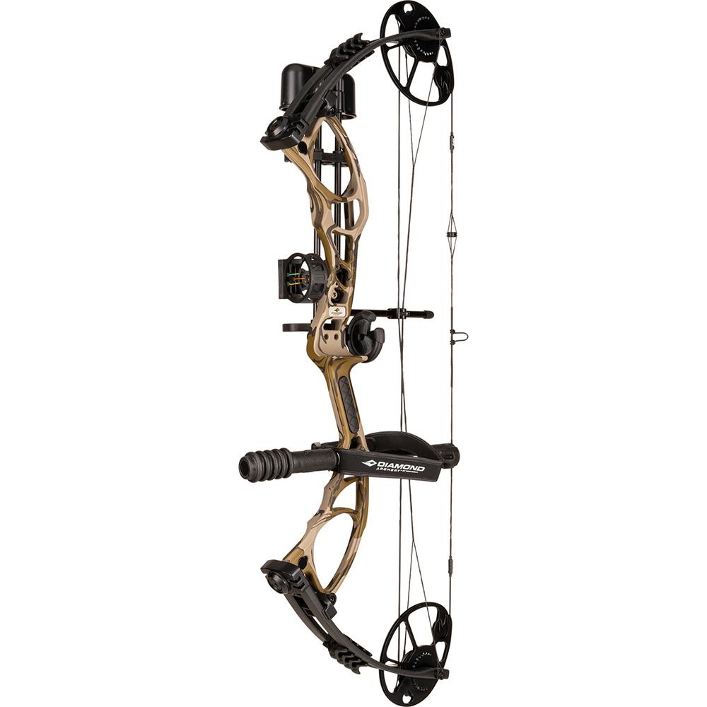 Pure Archery Group Diamond Archery Edge XT Compound Bow 20-70 lbs 300 fps Mossy Oak Bottomland Left Hand