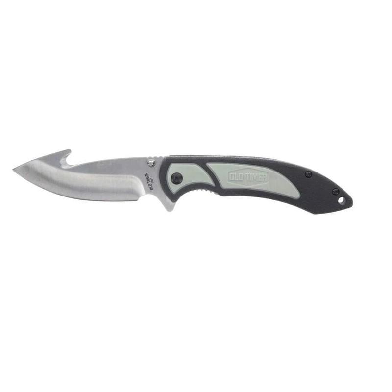 Battenfeld Knives Old Timer Trail Boss Gut Hook Folder Knife 3 1/2" Blade Black