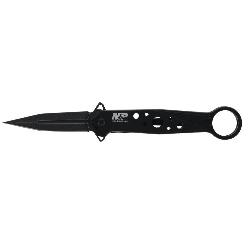 Battenfeld Knives Smith & Wesson M&P Folding Knife Dagger Blade Black