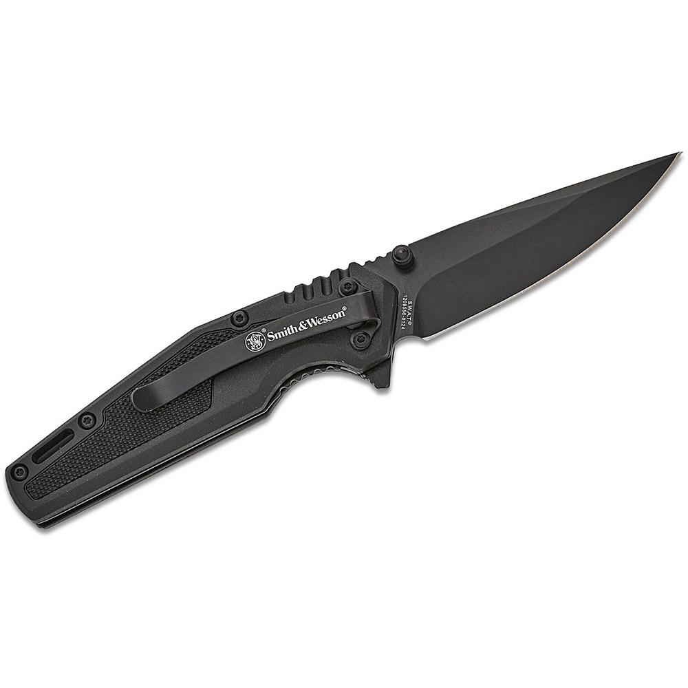 Battenfeld Knives Smith & Wesson SWAT Assisted Folding Knife 3" Drop Point Blade Black Box