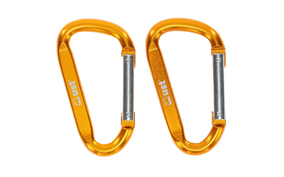 AOB Ultimate Survival Carabiner 8cm 2-Pack PDQ 12-ct Assorted