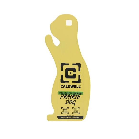 AOB Caldwell AR500 1/4' Rimfire/Handgun Prairie Dog Target Yellow