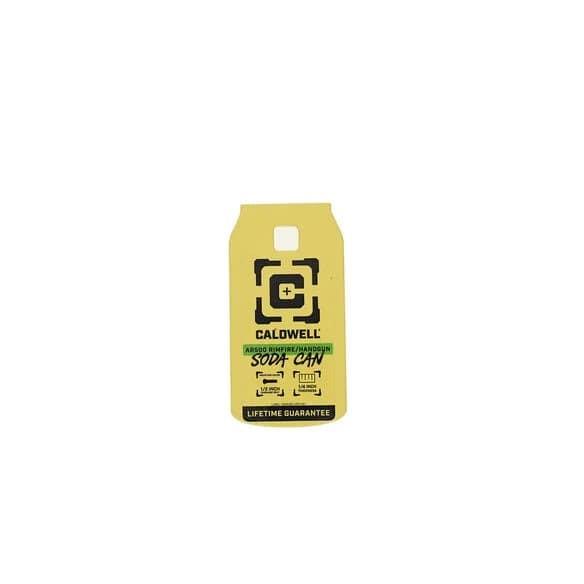 AOB Caldwell AR500 1/4' Rimfire/Handgun Soda Can Target Yellow
