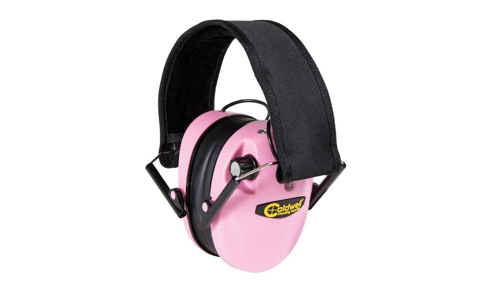 AOB Caldwell E-MAX Low Profile Hearing Protection - Pink