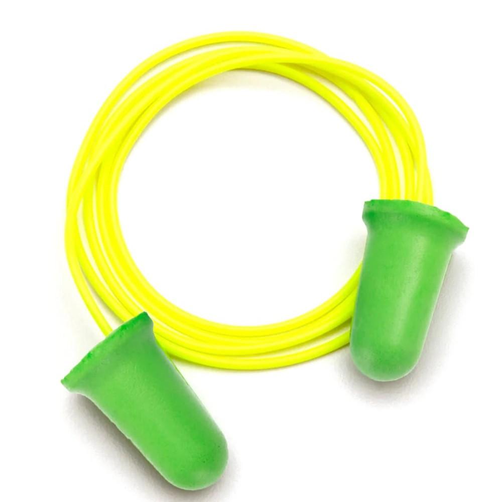 Pyramex Safety Pyramex Green Bell Shaped Plug-yellow corded-Polybag w/dispenser- 100 pair