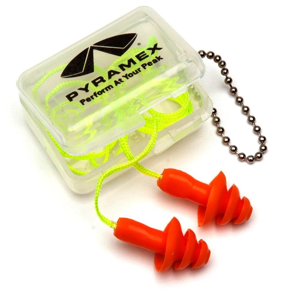 Pyramex Safety Pyramex - Reusable Corded Earplugs in Plastic Case - NRR 25dB - 1 pair